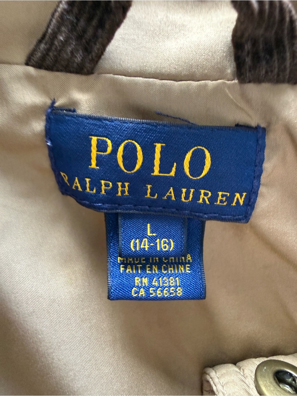 Ralph Lauren Quilted Jacket in Tan - Picture 6 of 12